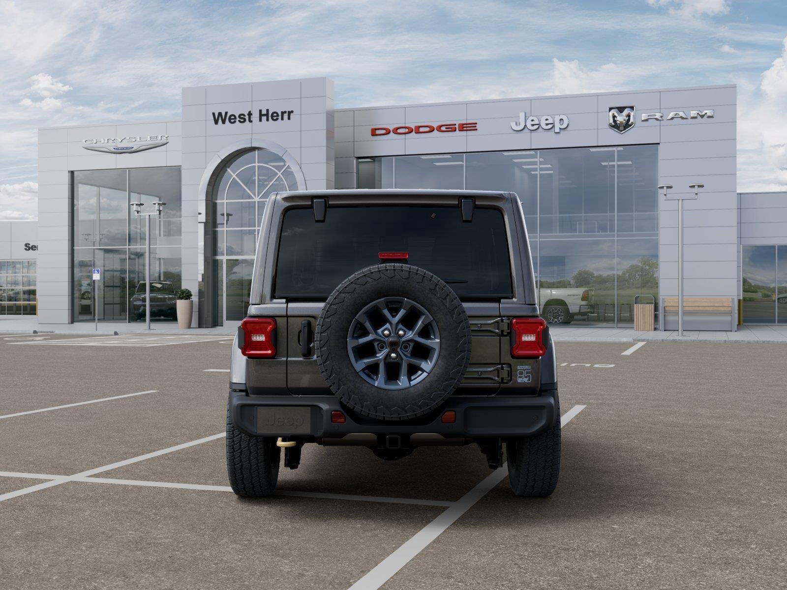 New 2026 Granite Crystal Metallic Clear-Coat Exterior Paint Jeep WRANGLER 4-DOOR 85TH ANNIVERSA image 7