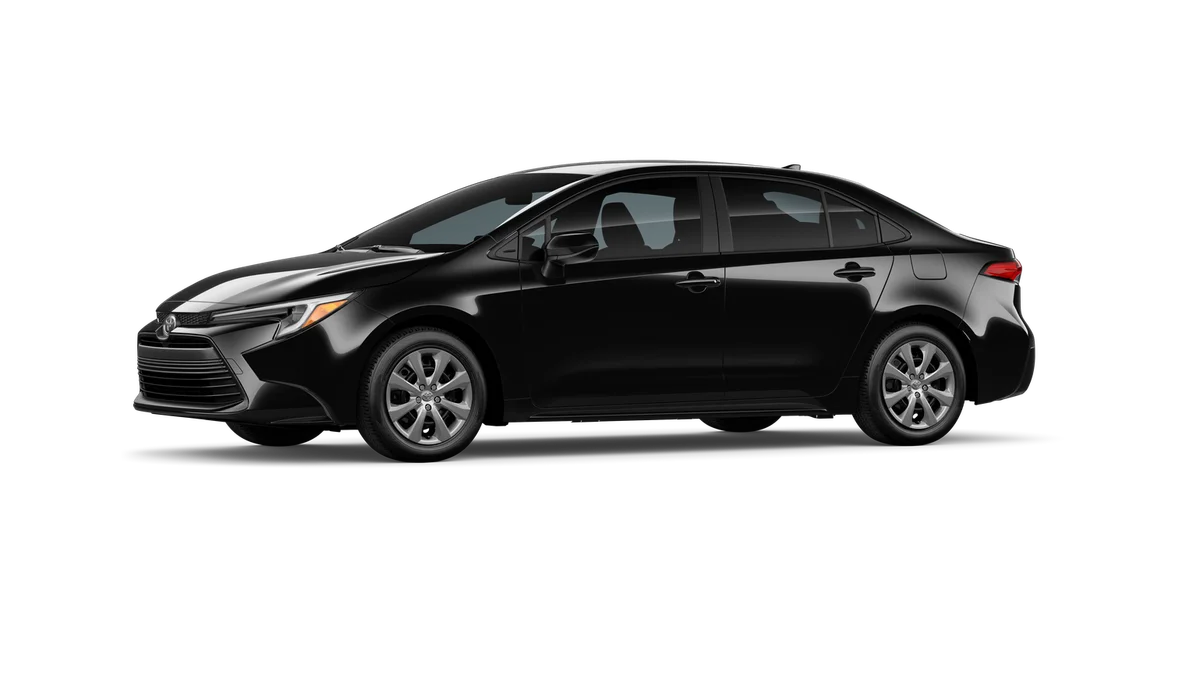 New 2026 Midnight Black Metallic Toyota Hybrid LE image 3