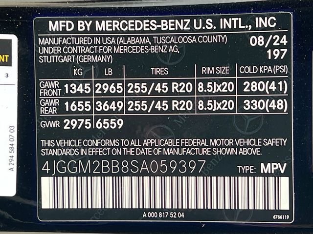 Certified Used 2025 Black Mercedes-Benz 350+ SUV image 23