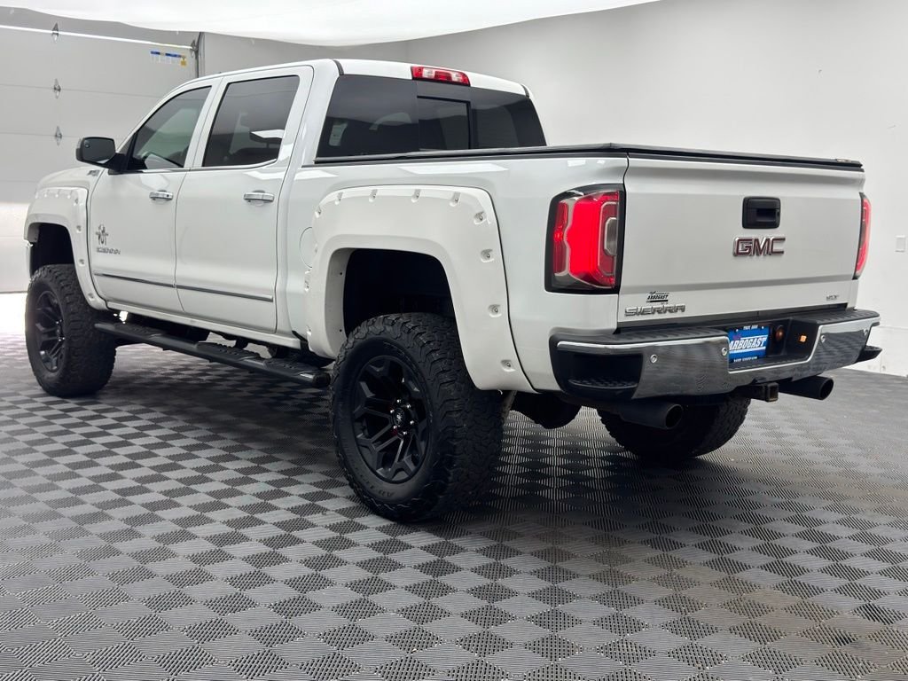 Used 2018 White Frost Tricoat GMC SLT image 11