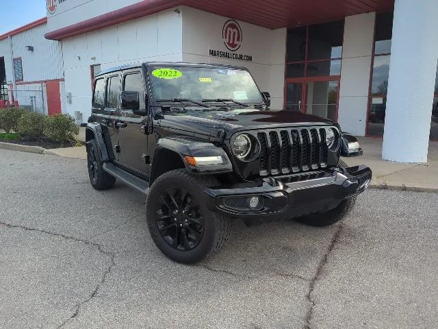 Used 2022 Black Jeep Unlimited Sahara High Altitude image 2