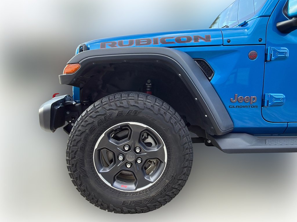 Used 2022 Hydro Blue Pearl Coat Jeep Rubicon image 4
