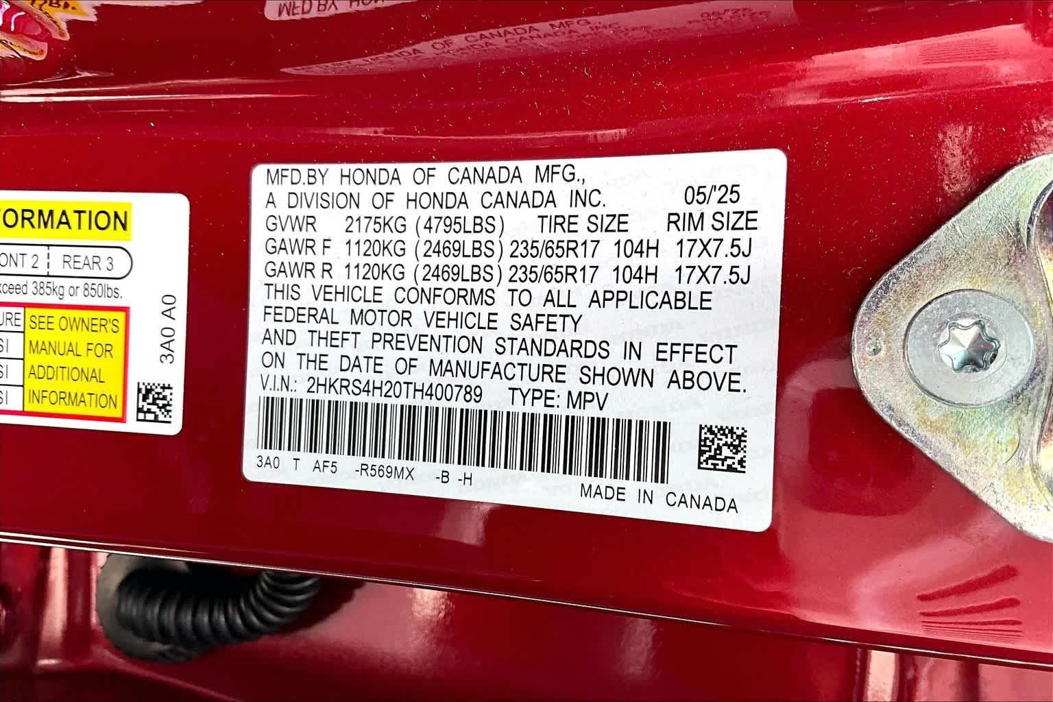 Used 2026 Radiant Red Metallic Honda LX image 36