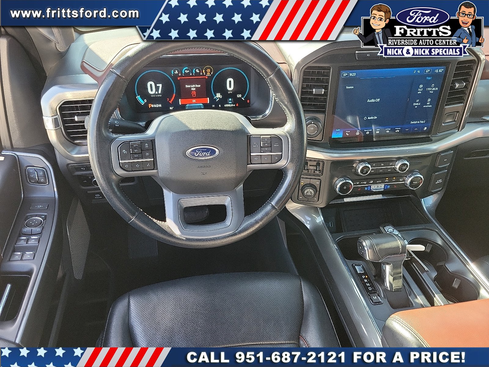 Certified Used 2023 White Metallic Ford LARIAT image 5