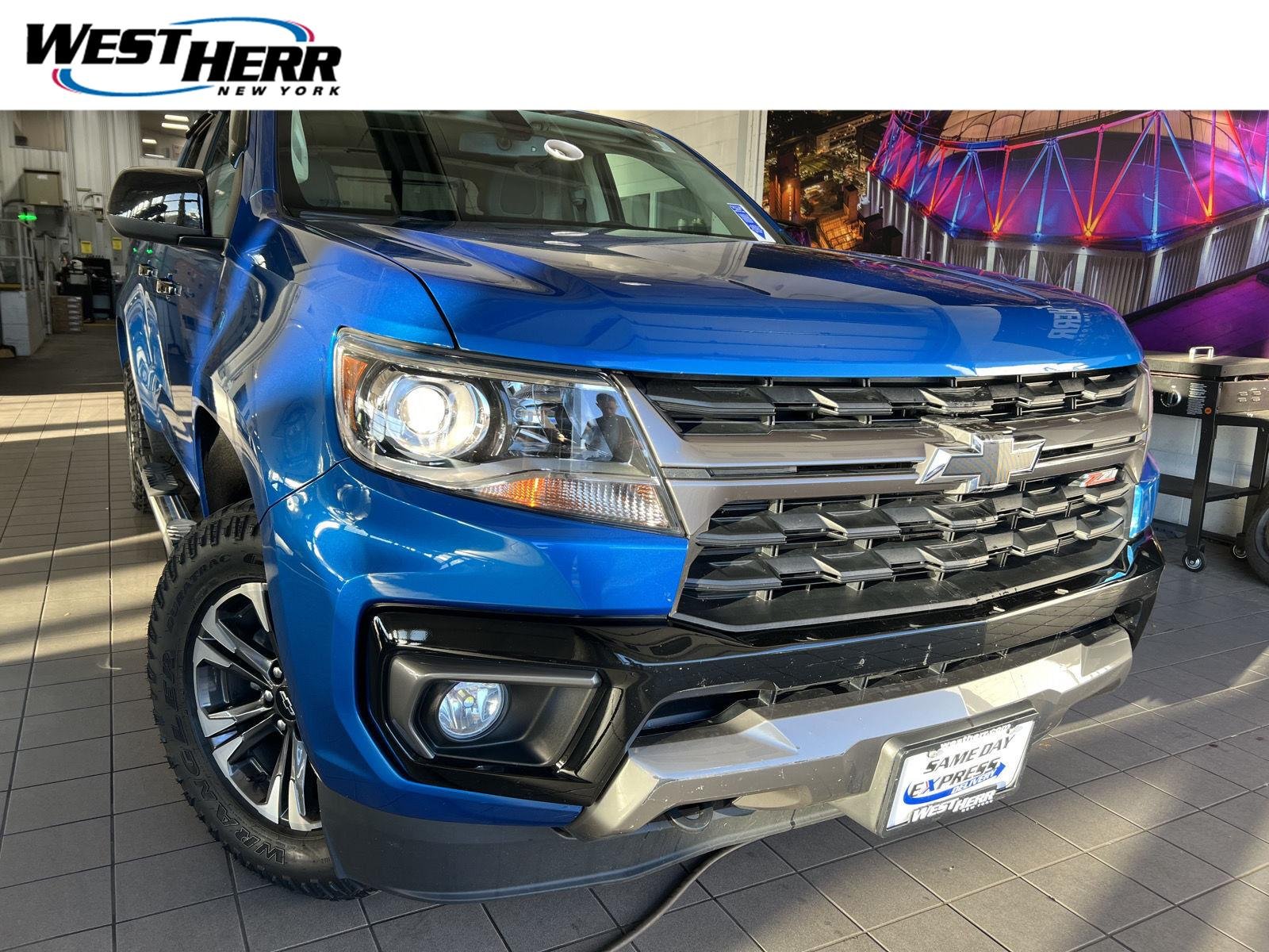 Used 2022 Bright Blue Metallic Chevrolet 4WD Z71 image 1