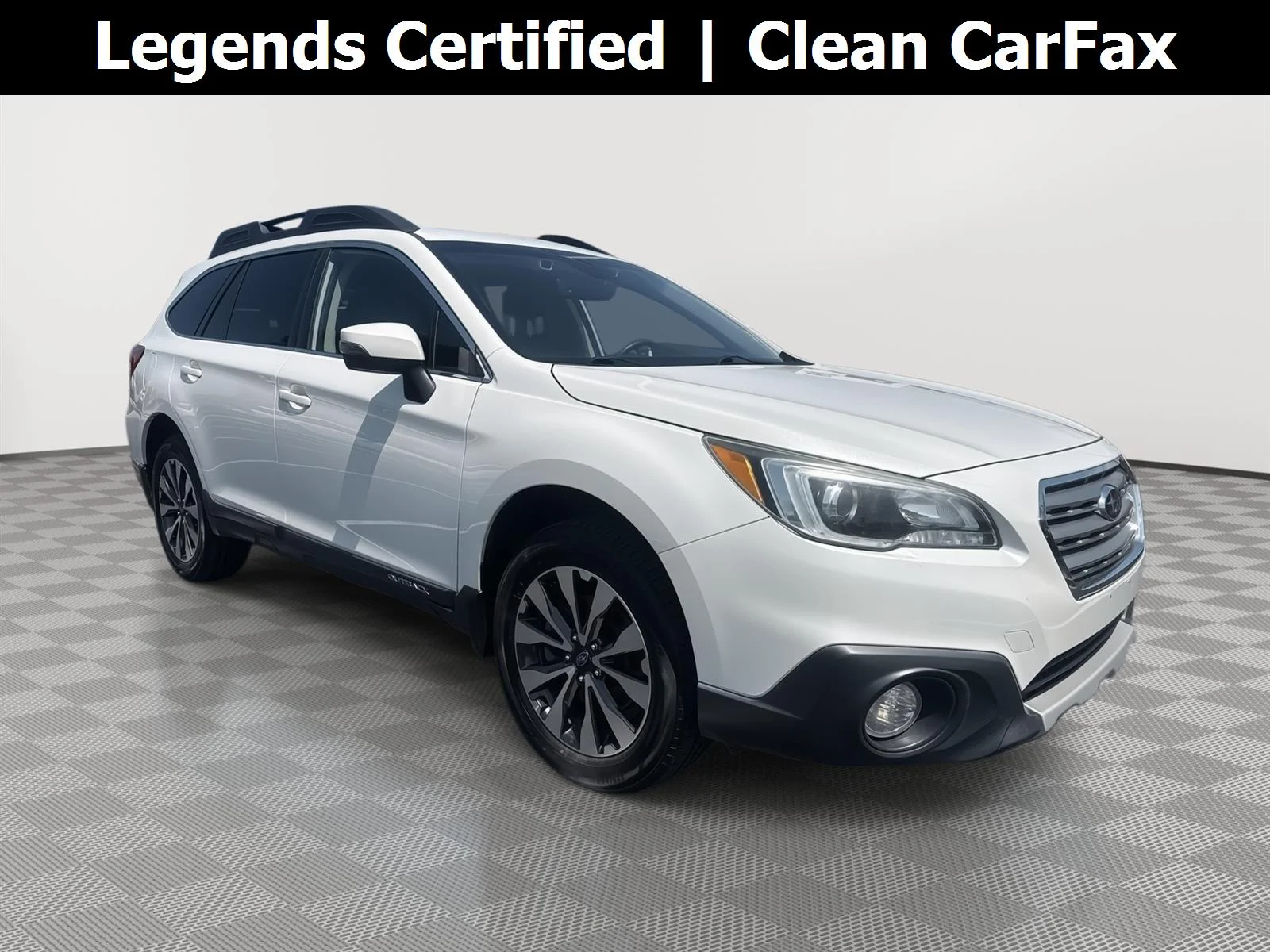 Used 2017 Crystal White Pearl Subaru Limited image 1