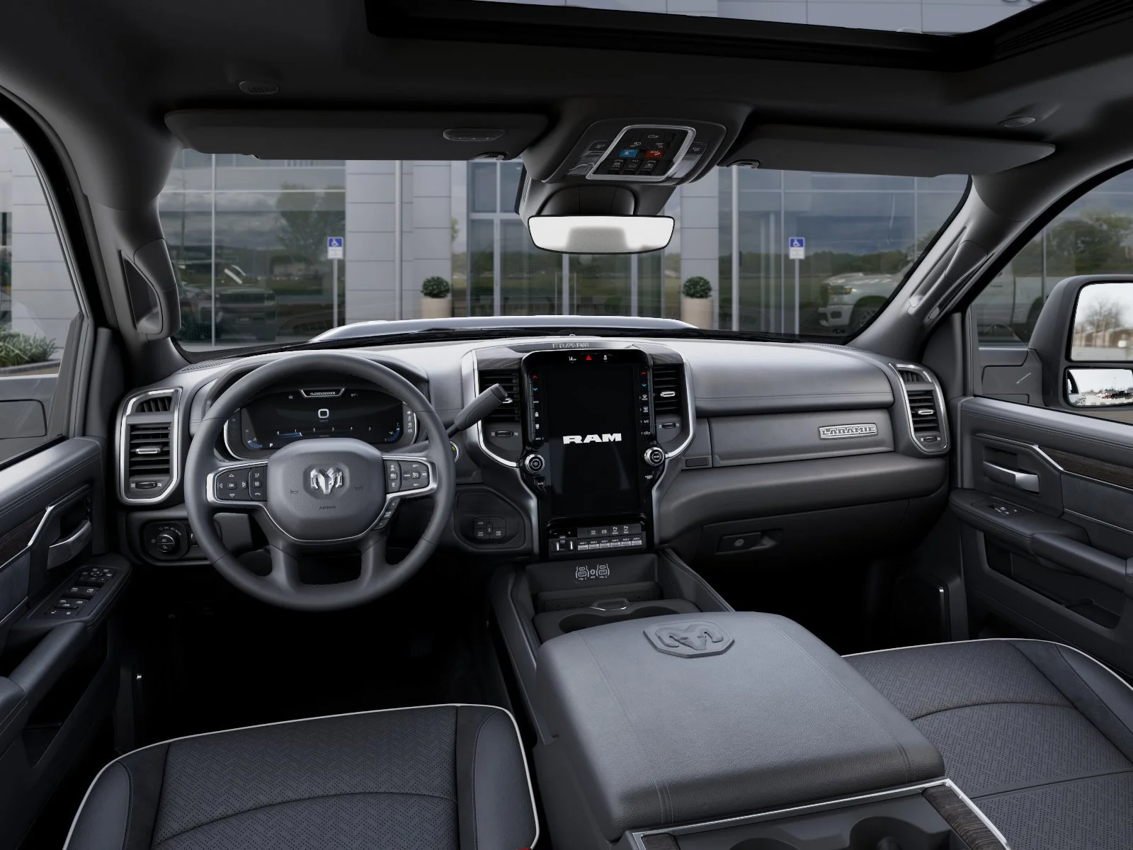 New 2026 Diamond Black Crystal Pearl-Coat Exterior Paint RAM Laramie image 14