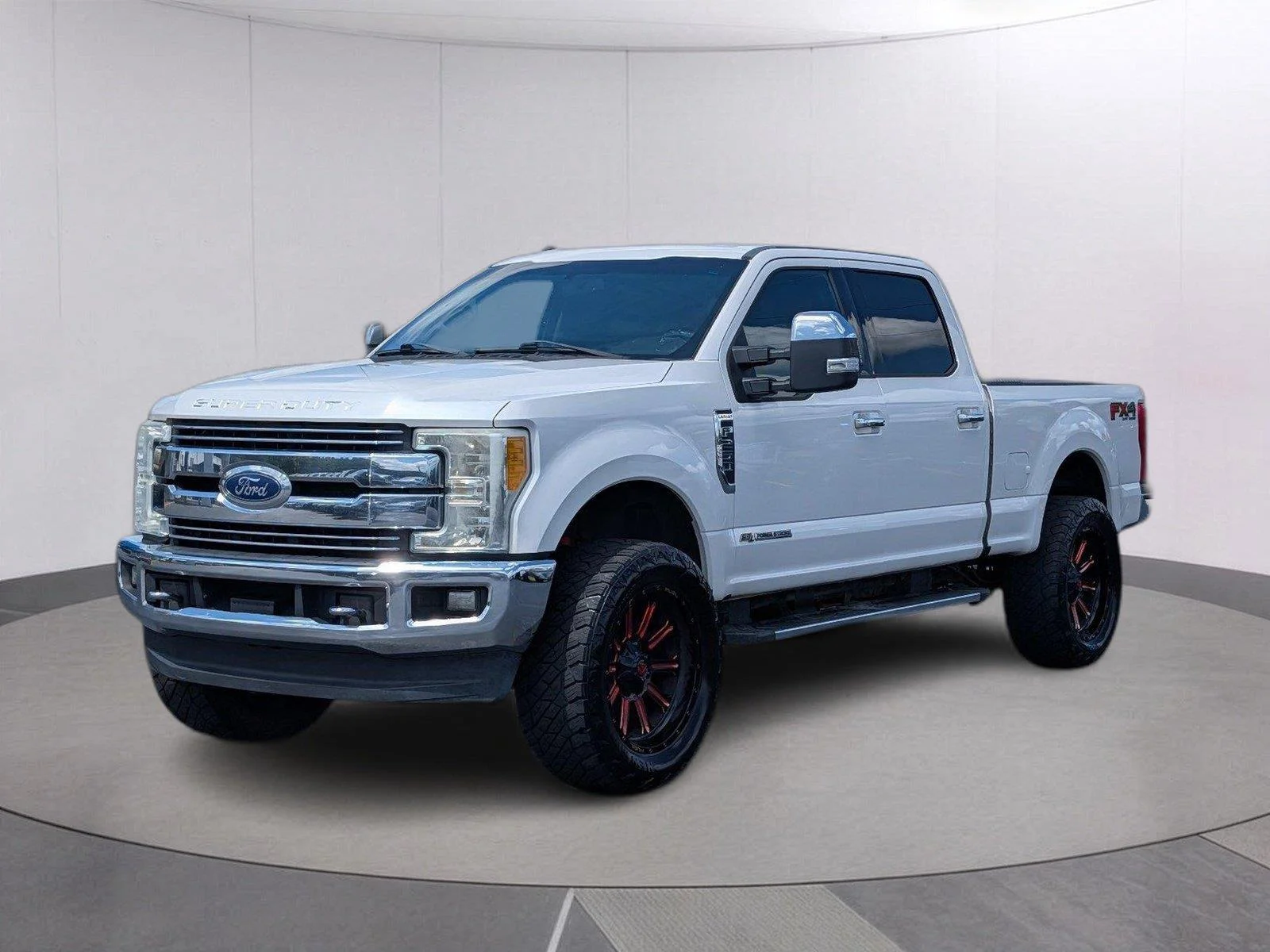 Used 2017 White Platinum Metallic Tri-Coat Ford Lariat image 1
