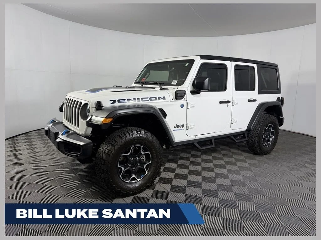 Used 2023 White Jeep Rubicon 4xe image 1
