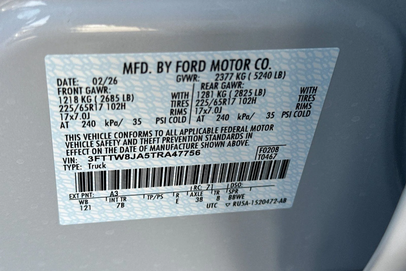 New 2026 Space White Metallic Ford XLT image 25