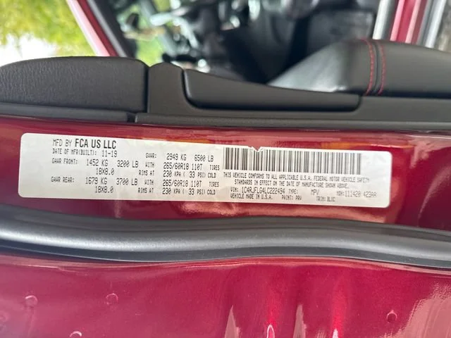Used 2020 Velvet Red Pearlcoat Jeep Trailhawk image 15