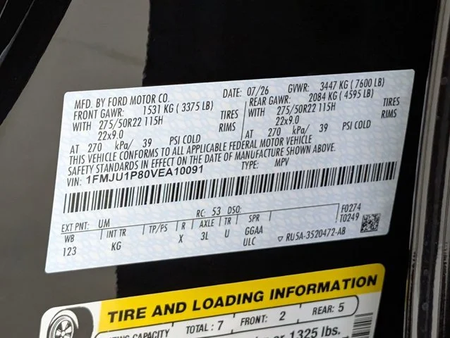 New 2027 Agate Black Metallic Ford King Ranch® image 65