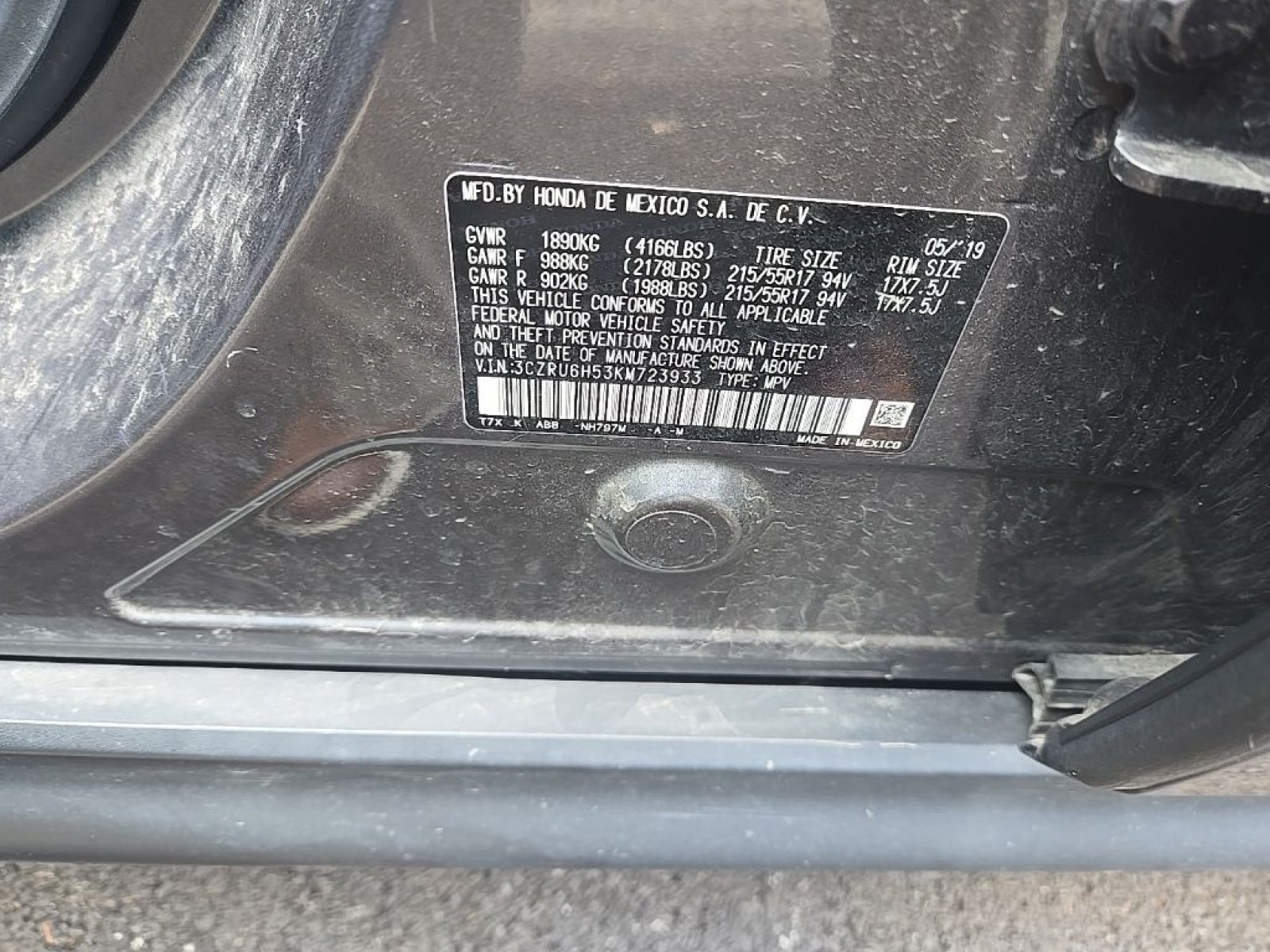 Certified Used 2019 Modern Steel Metallic Honda EX image 13