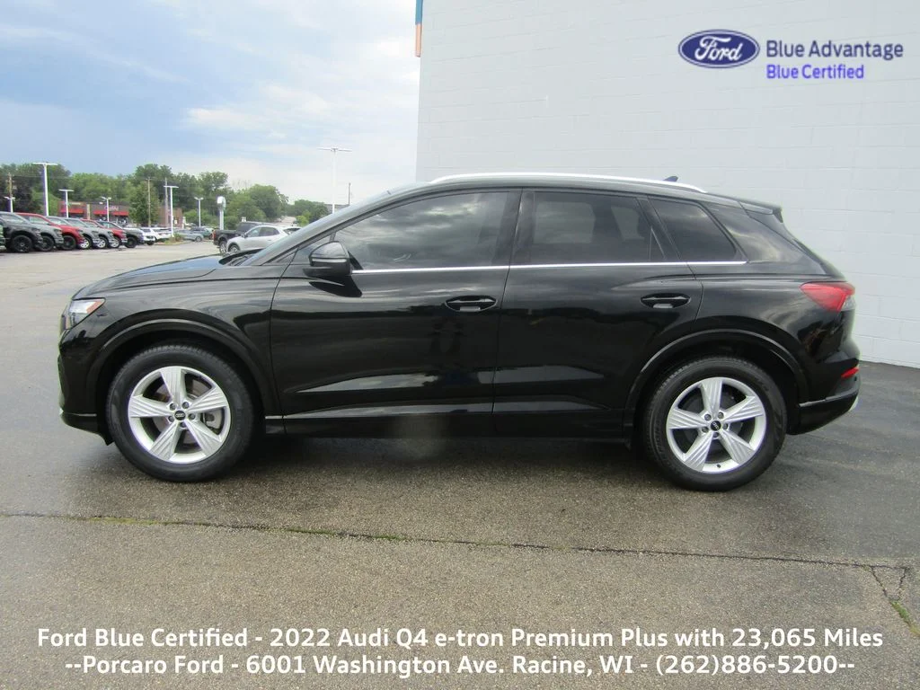 Certified 2022 Audi Q4 e-tron Premium Plus with VIN WA1H2BFZ5NP051758 for sale in Racine, WI