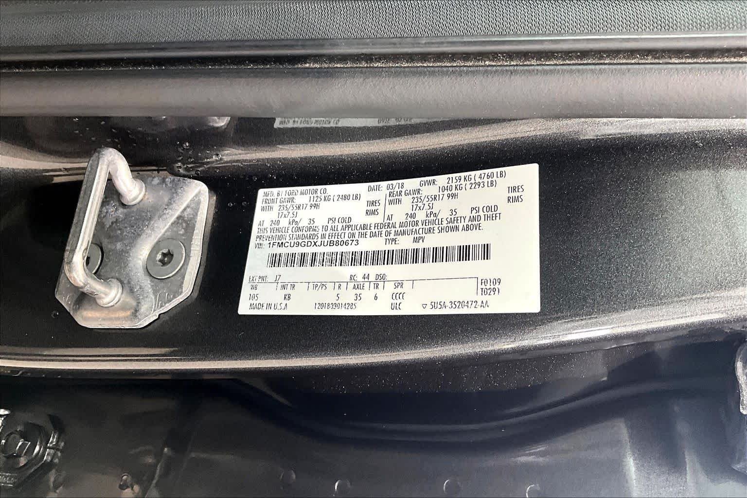 Used 2018 Magnetic Metallic Ford SE image 33