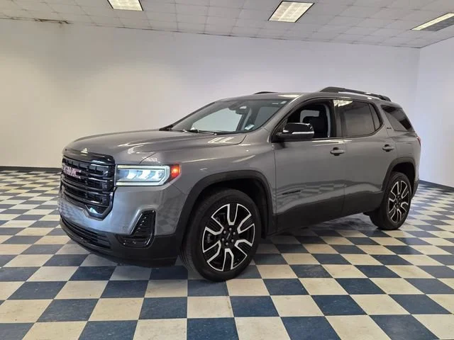 Used 2021 SATIN STEEL METALLIC GMC SLE image 3