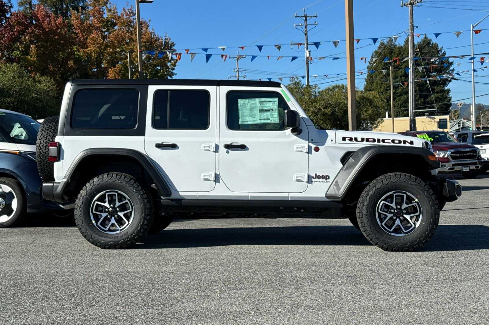 New 2026 Bright White Clearcoat Jeep Rubicon image 3