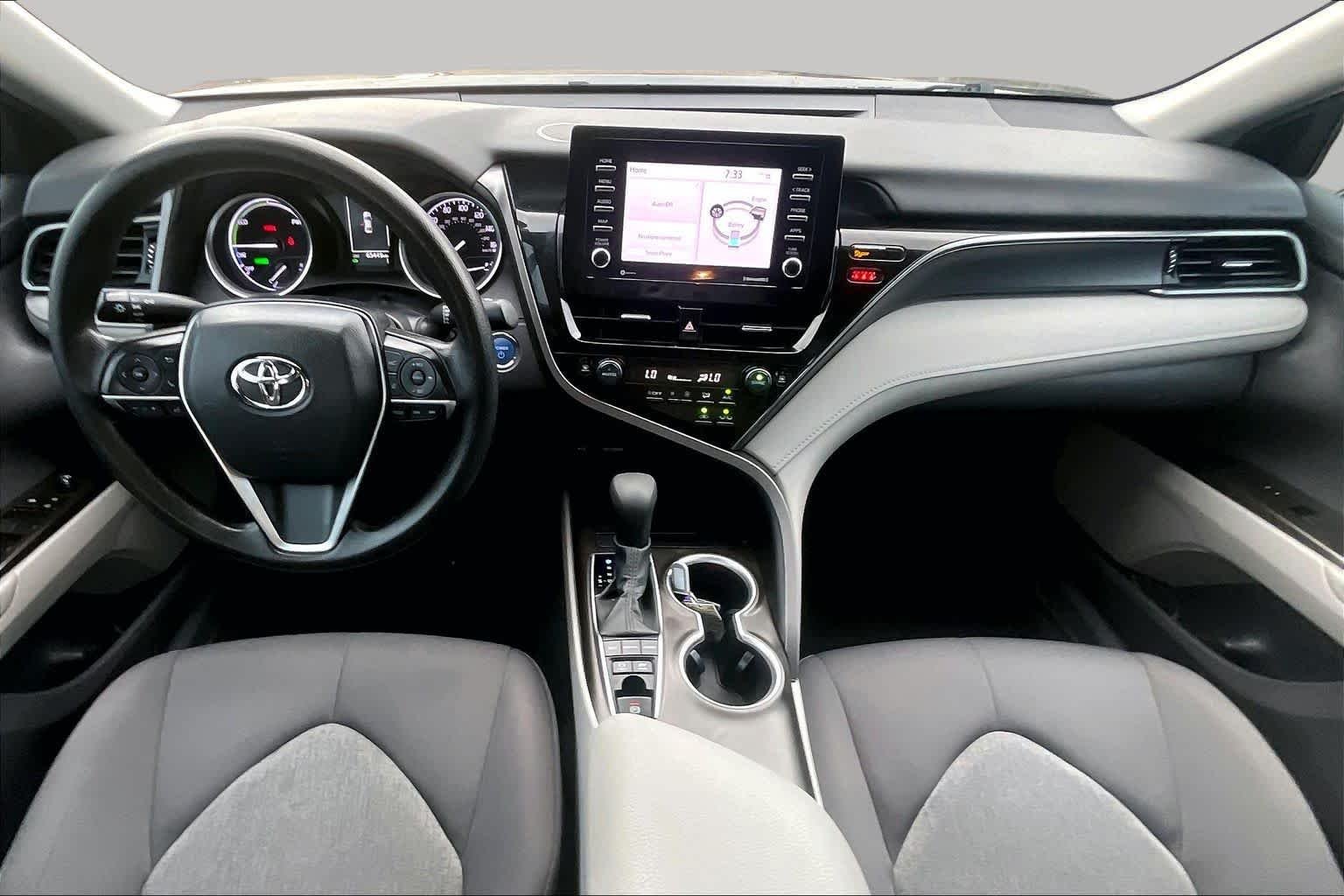 Used 2022 Midnight Black Metallic Toyota Hybrid LE image 14
