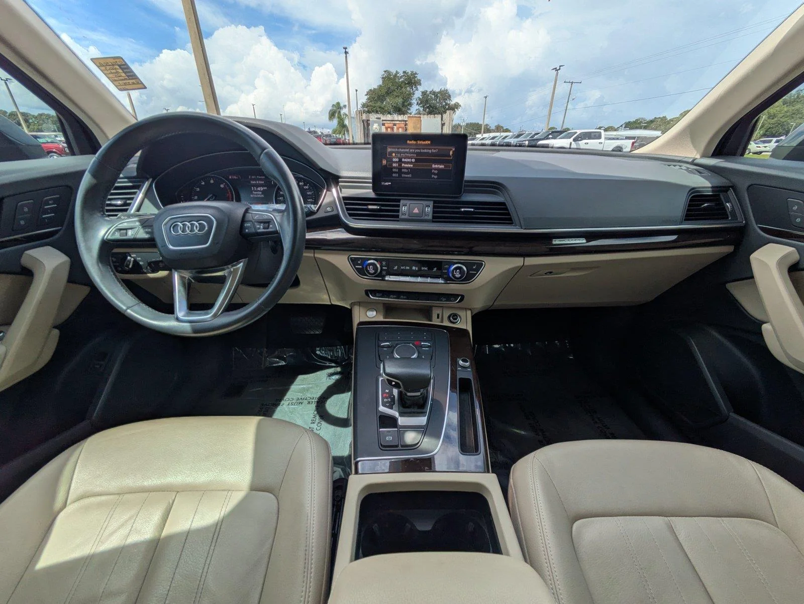 Used 2019 Moonlight Blue Metallic Audi Premium image 16