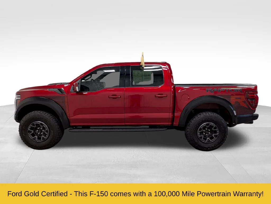 Certified Used 2025 Rapid Red Metallic Tinted Clearcoat Ford Raptor R image 1