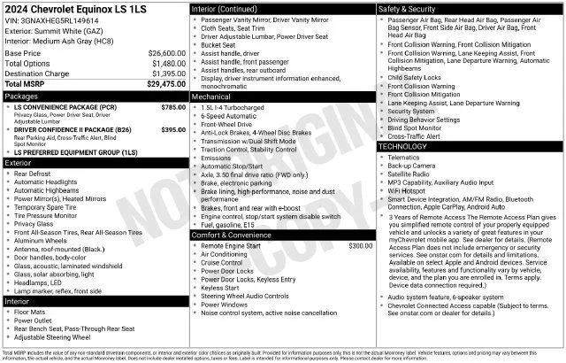 Used 2024 Summit White Chevrolet LS image 31
