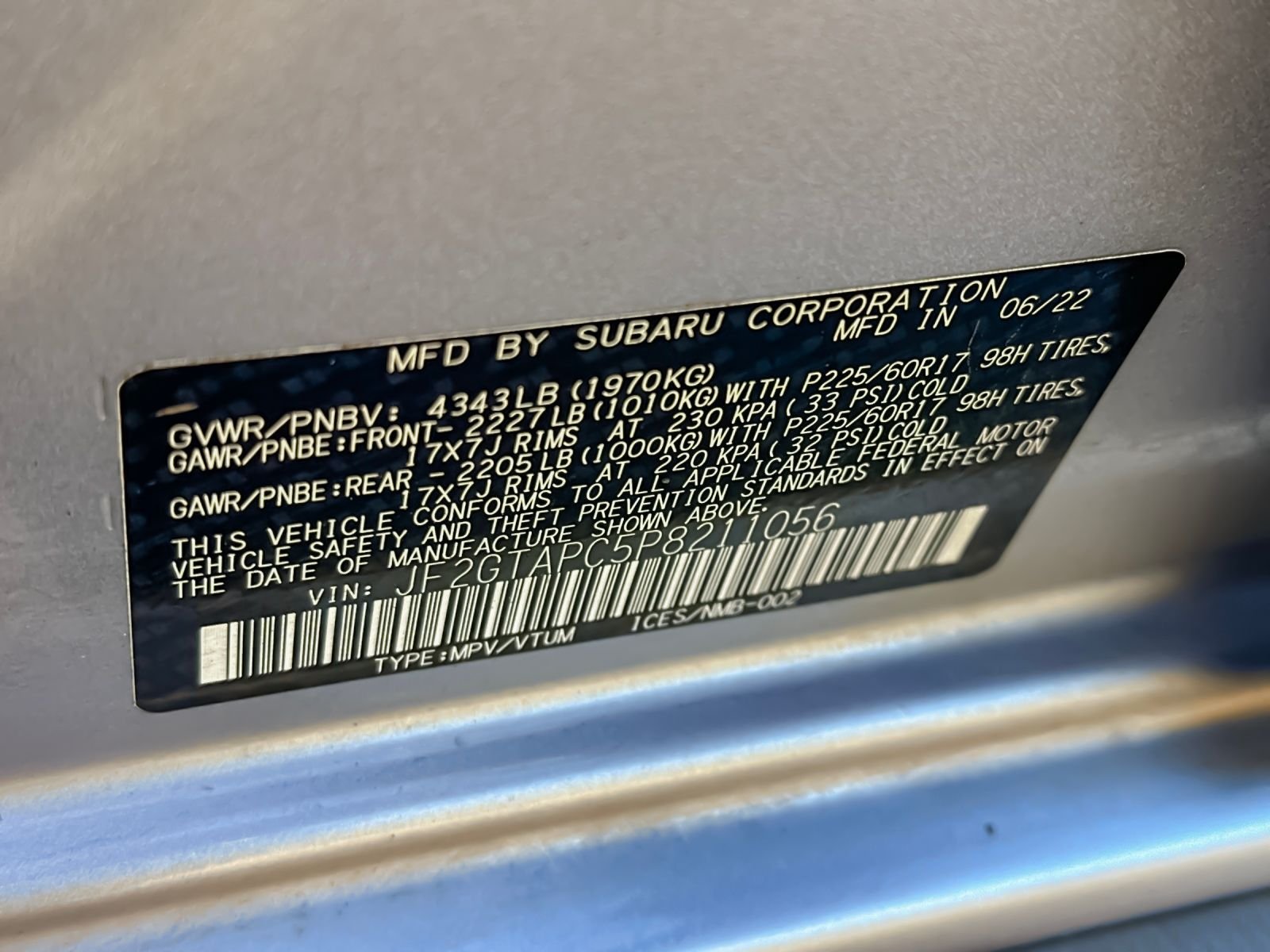 Used 2023 Silver Subaru Premium image 26