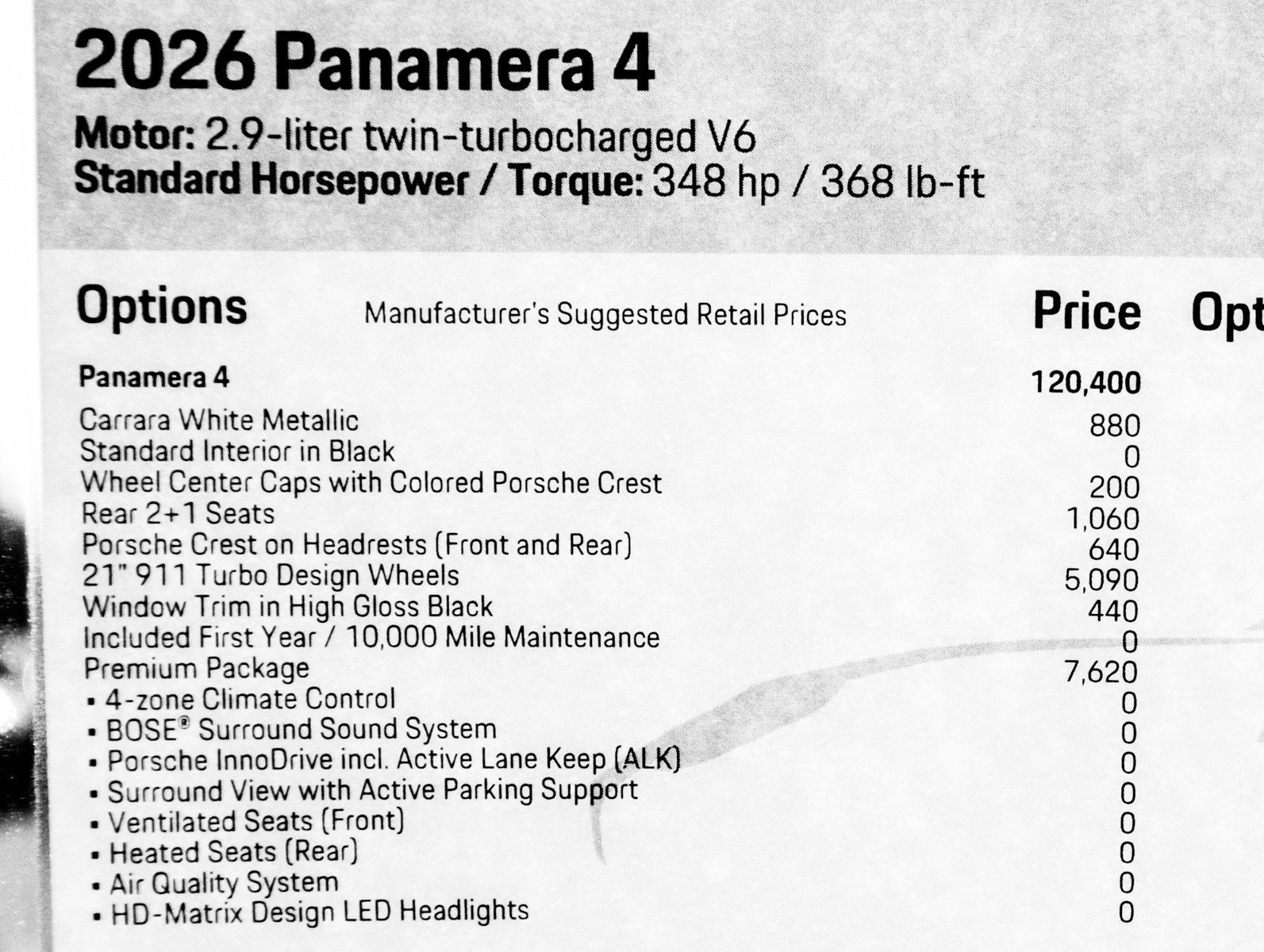 New 2026 Carrara White Metallic Porsche 4 image 28