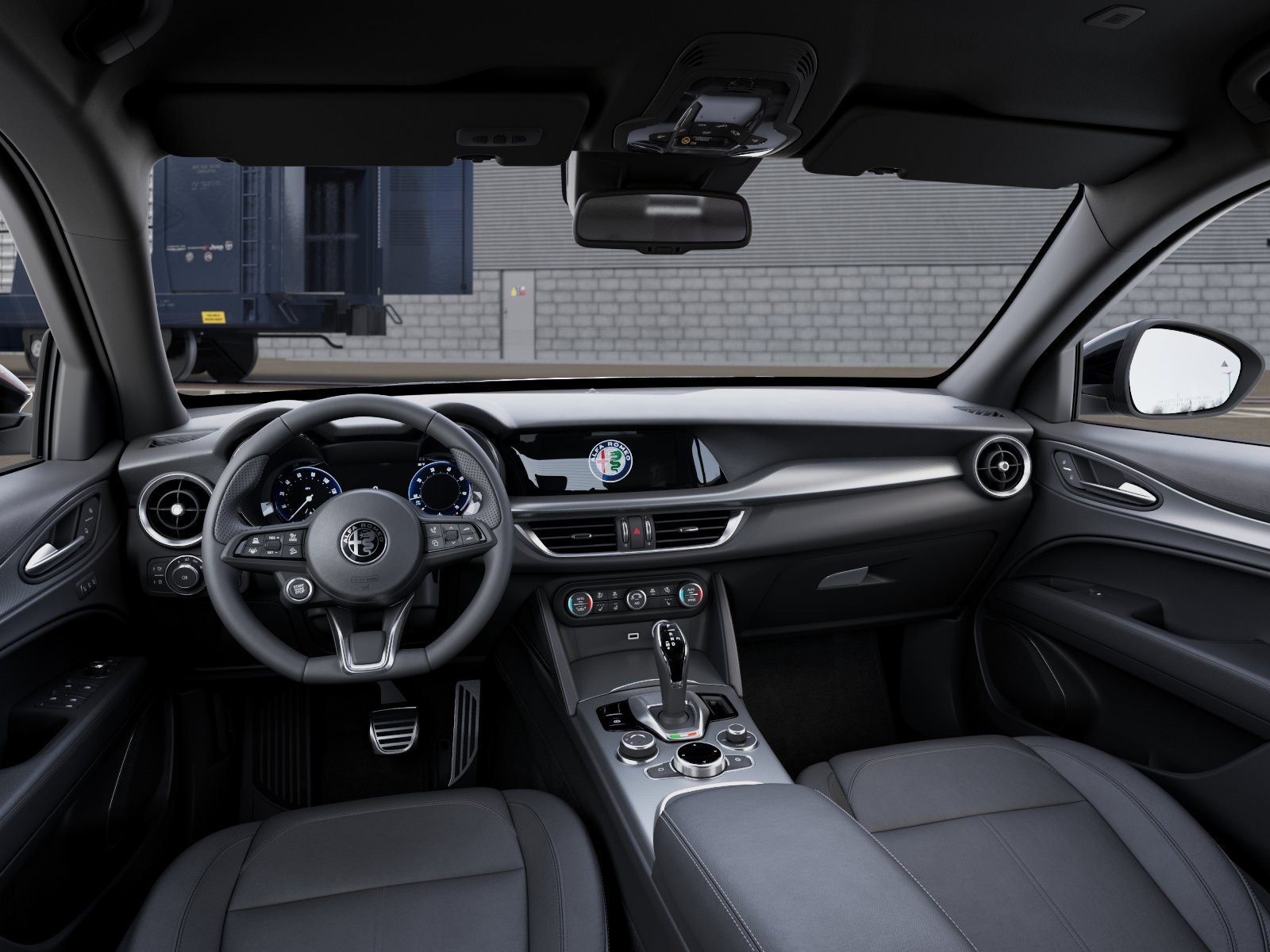 New 2026 Vulcano Black Metallic Exterior Paint Alfa Romeo Base image 8