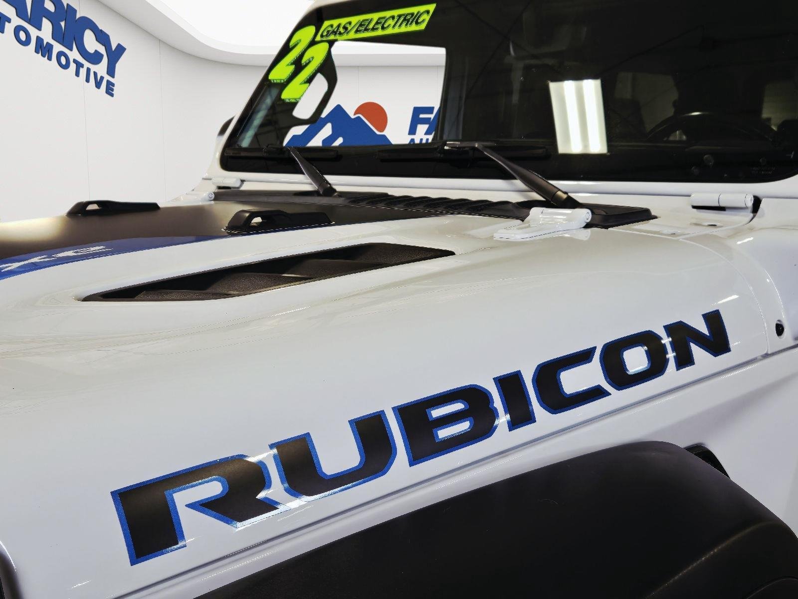 Certified Used 2022 Bright White Clearcoat Jeep Unlimited Rubicon image 19