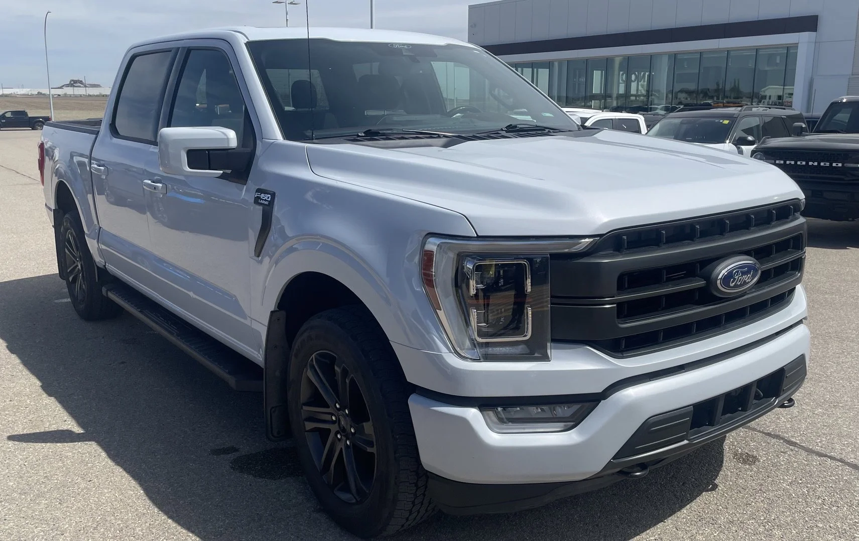 Used 2021 White Ford LARIAT SuperCrew   EcoBoost™ image 7