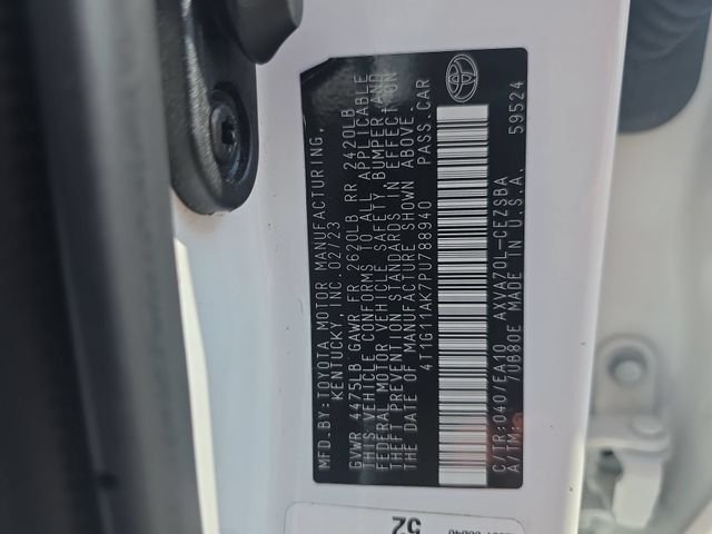 Used 2023 White Toyota SE image 35