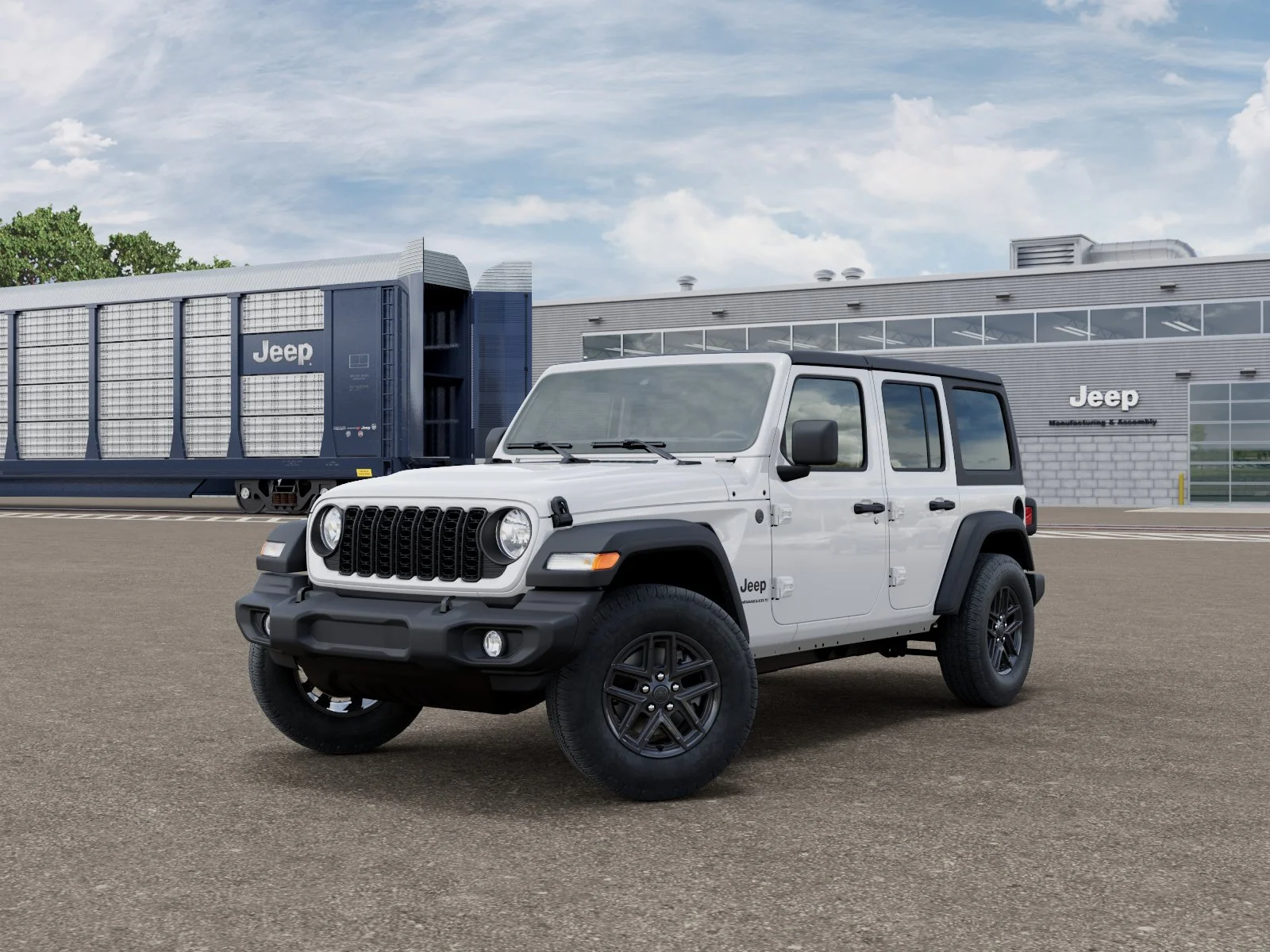 New 2026 Bright White Clear-Coat Exterior Paint Jeep Sport image 27