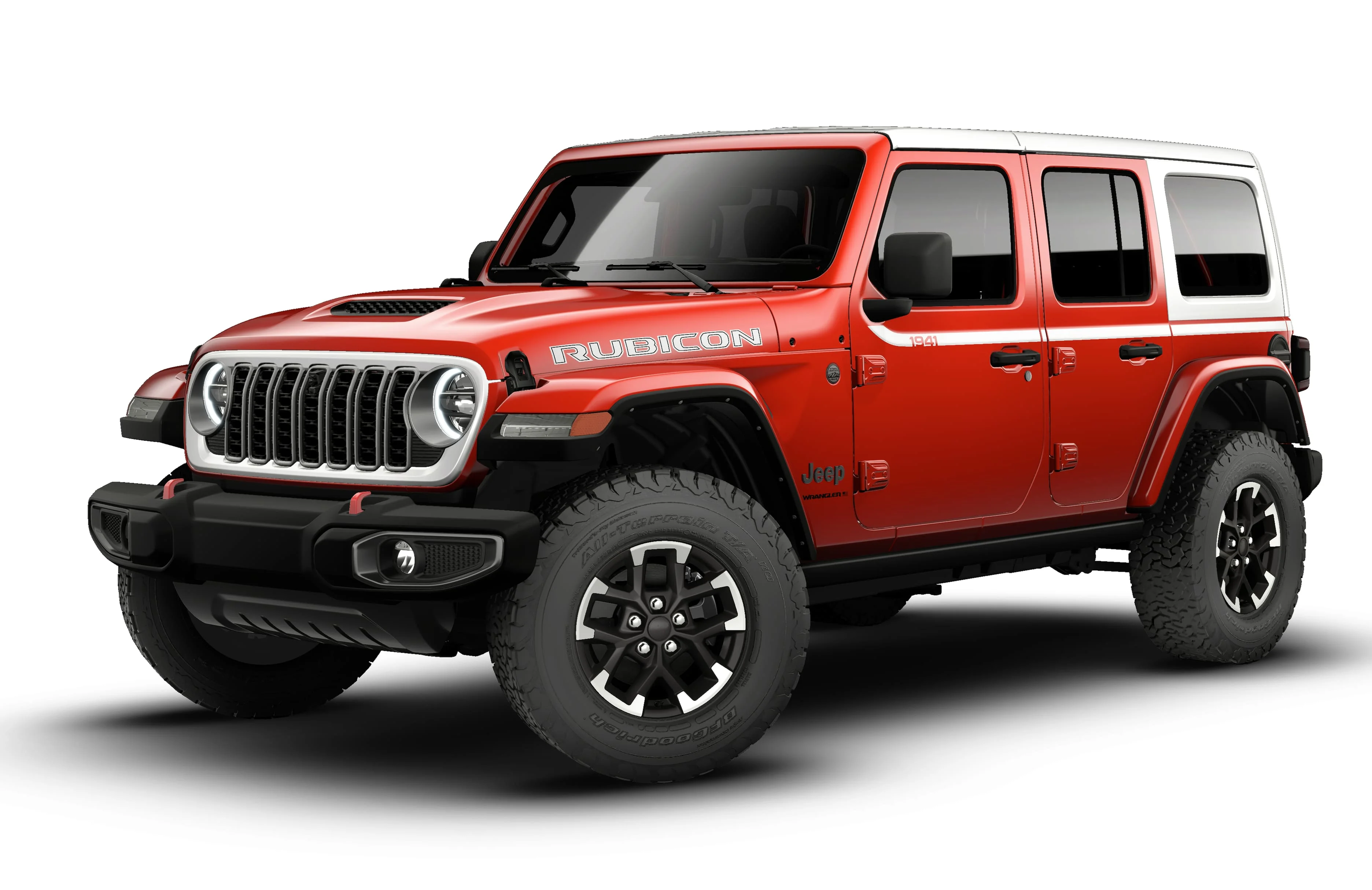 New 2026 Firecracker Red Clear-Coat Exterior Paint Jeep Rubicon image 13