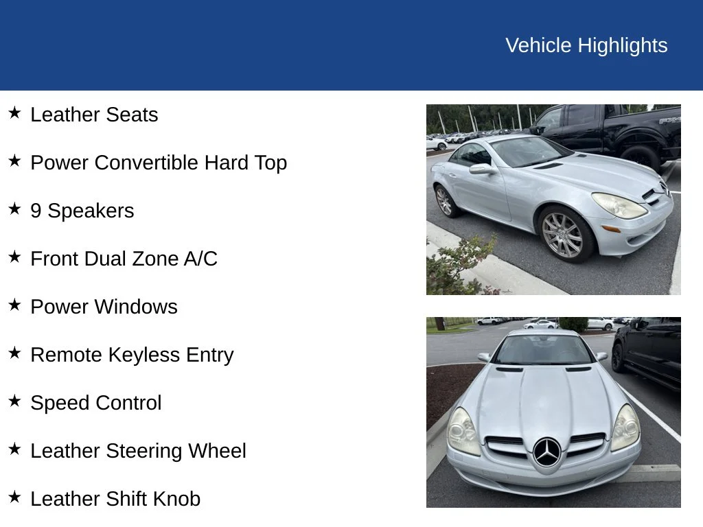 Used 2006 Diamond Silver Metallic Mercedes-Benz SLK 350 image 14