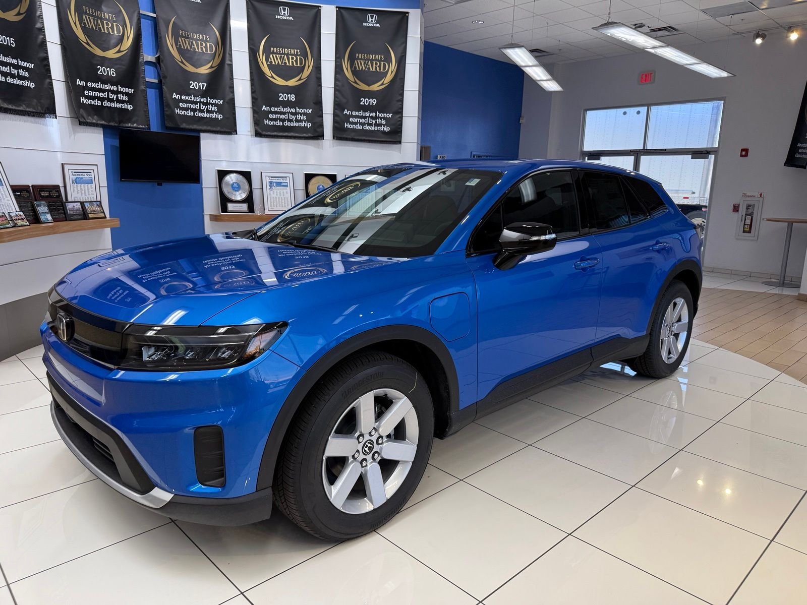 New 2026 Pacific Blue Metallic Honda EX image 1