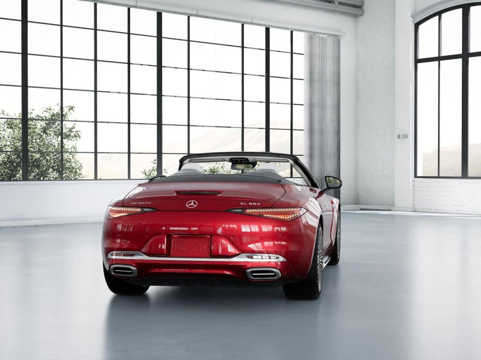 New 2026 MANUFAKTUR garnet red metallic (Red Ambiance) Mercedes-Benz Maybach SL 680 Monogram Series image 66