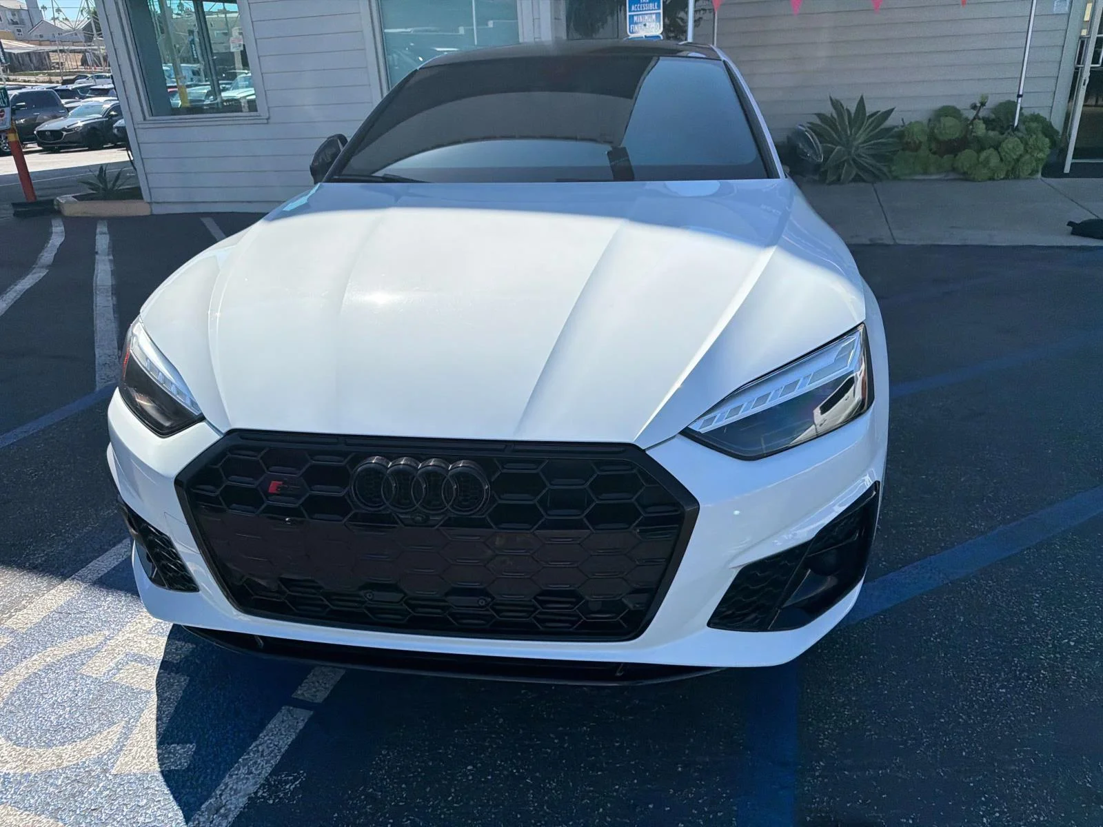 Used 2024 Glacier White Metallic Audi Premium Plus image 4