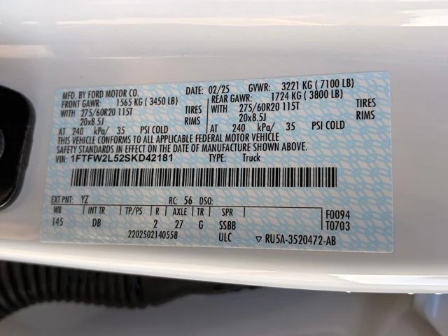 Certified Used 2025 White Ford STX image 35