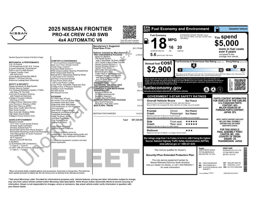 Used 2025 Gray Nissan PRO-4X image 25