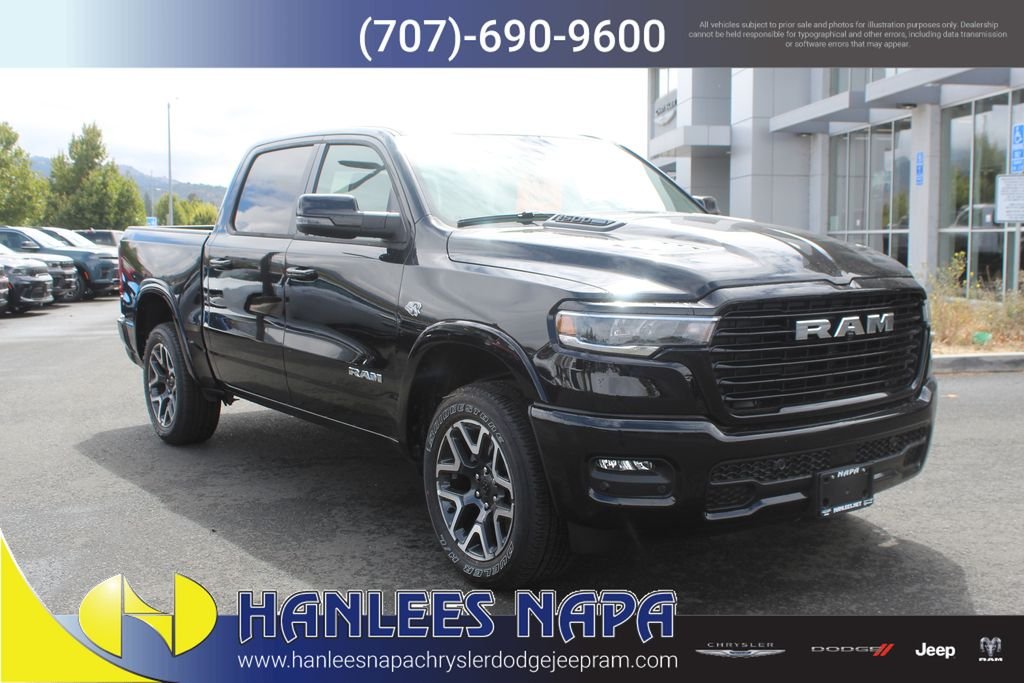 New 2026 Diamond Black Crystal Pearl-Coat Exterior Paint RAM Laramie image 5
