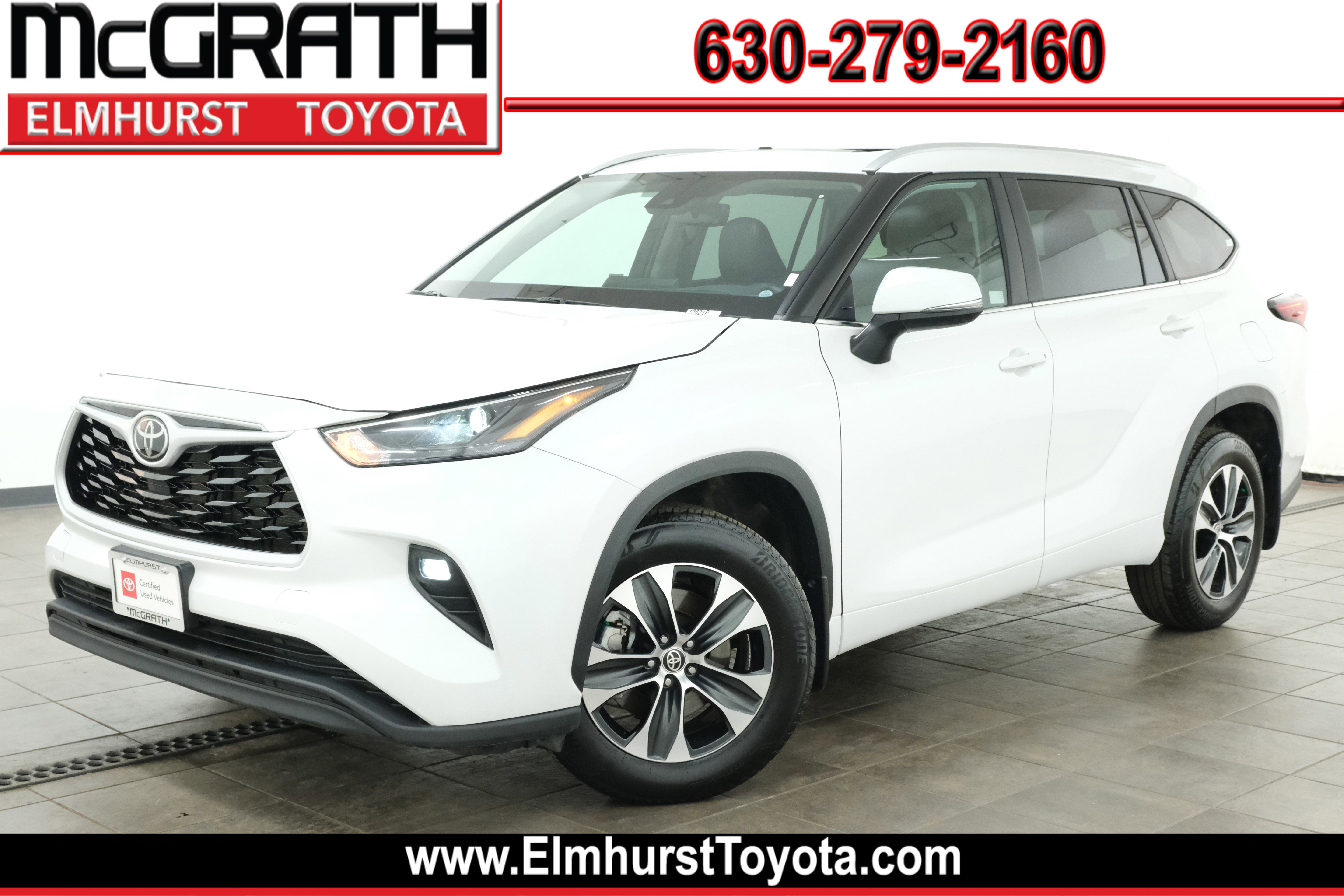 White (Wind Chill Pearl) 2025 Toyota Highlander XLE AWD SUV / Crossover All-Wheel Drive 8-Speed Automatic
