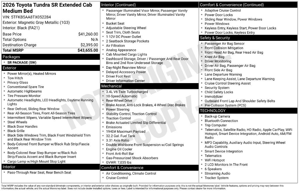 2026 Toyota Tundra SR - Photo 30