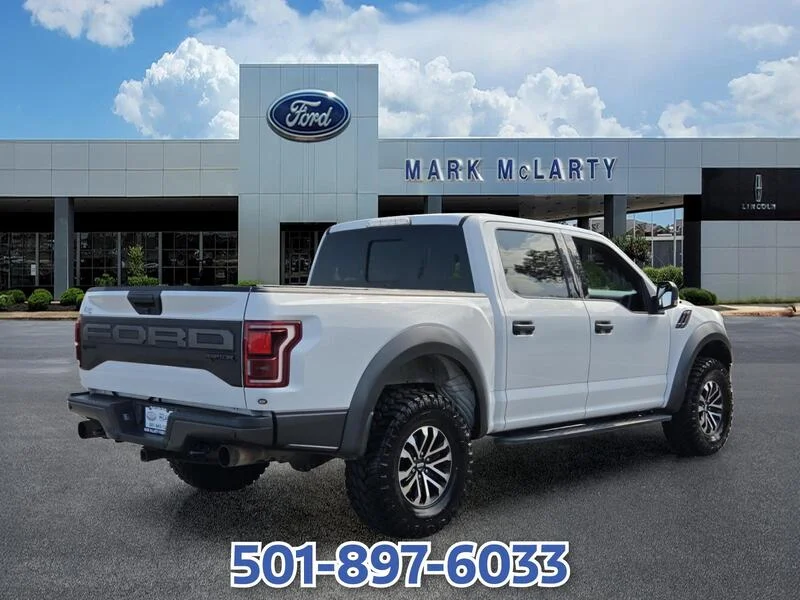 Used 2019 Oxford White FORD RAPTOR 4WD SUPERCREW 5.5