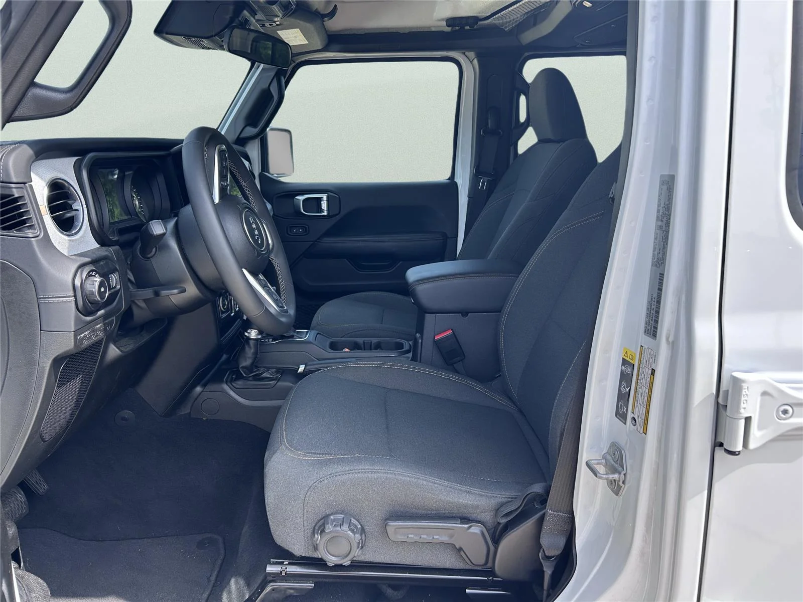 Used 2025 Bright White Clearcoat Jeep Sahara image 26