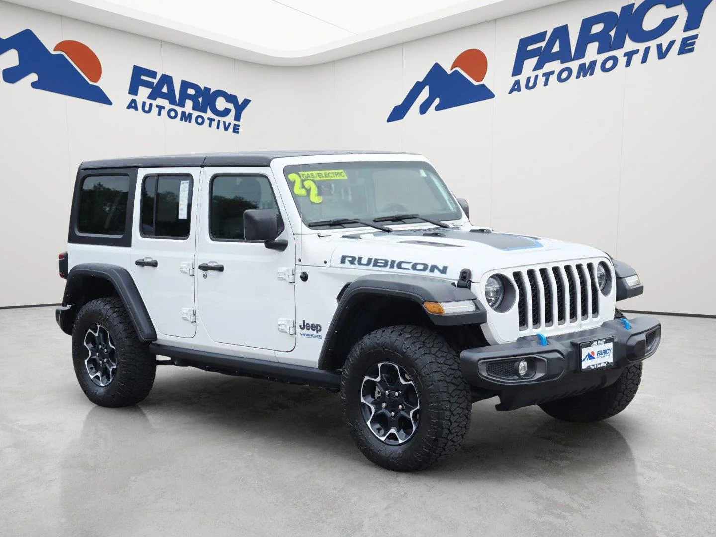 Used 2022 Bright White Clearcoat Jeep Unlimited Rubicon image 4