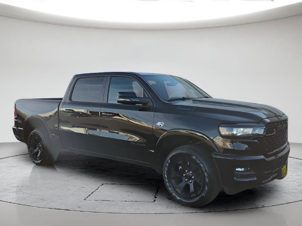 New 2026 Diamond Black Crystal Pearl-Coat Exterior Paint RAM Big Horn/Lone Star image 3