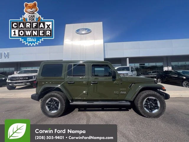 Used 2022 Green Jeep Unlimited Sahara image 4