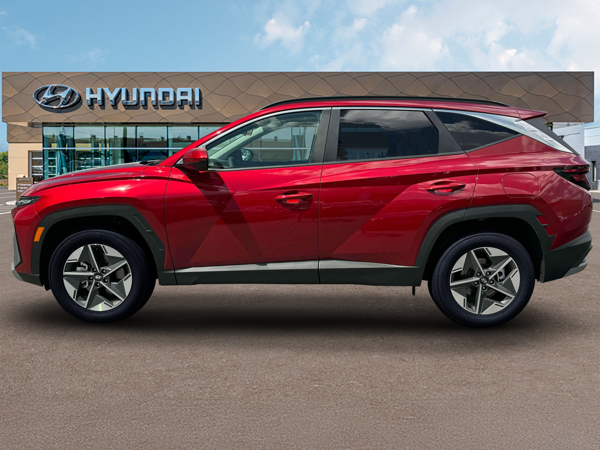 New 2025 Red Hyundai SEL FWD image 3