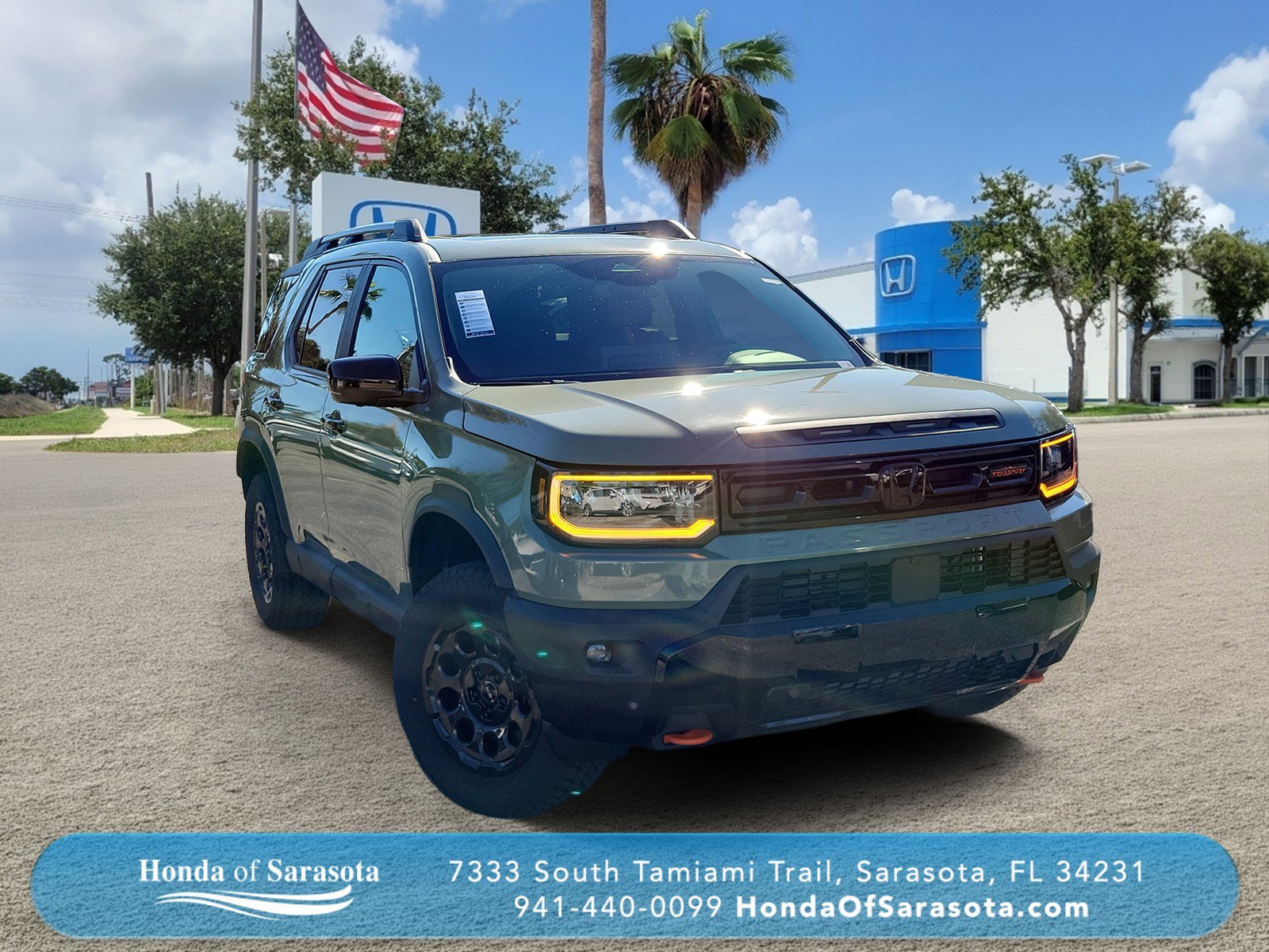 New 2027 Ash Green Metallic Honda TrailSport Blackout image 1