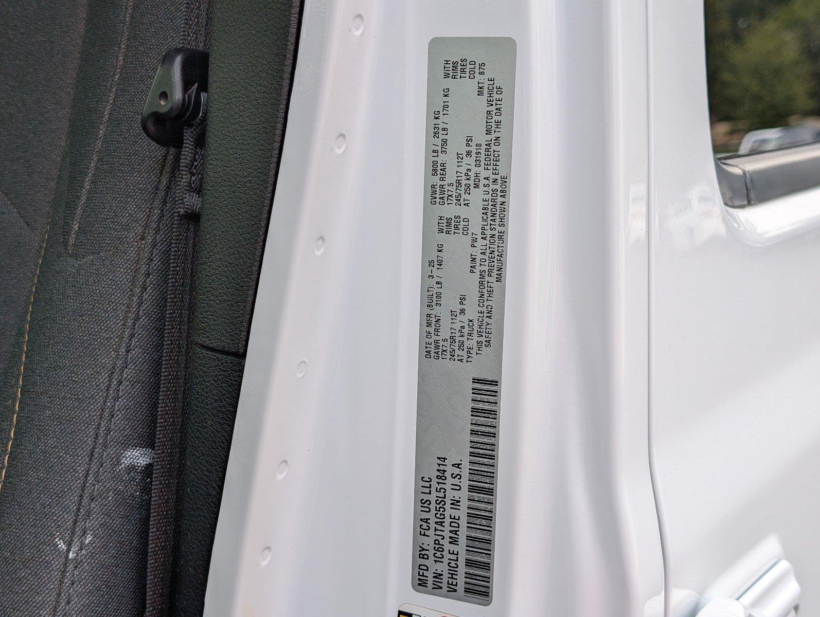 Used 2025 Bright White Clearcoat Jeep Sport S image 13
